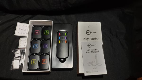 New in Box Esky KF06C Wireless Key Finder Set — 6 Receivers, Complete