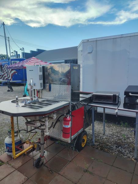 🌭 CUSTOM FOOD VENDING HOT DOG CART – COMPLETE SETUP – HEALTH DEPARTMENT READY 🌭